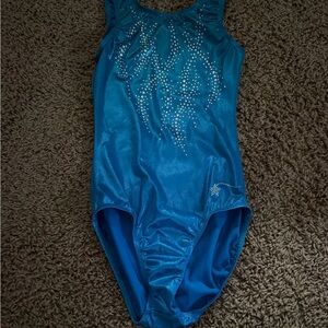 Blue Rhinestone Leotard